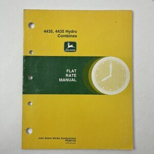 John Deere 4435 4435 Hydro Combines Flat Rate Manual FRM4143